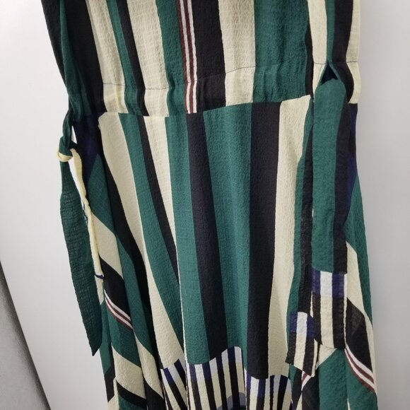 Anthropologie Sunday in Brooklyn Leger Striped Long Sleeved Dress XS Boho Artsy - Picture 7 of 11